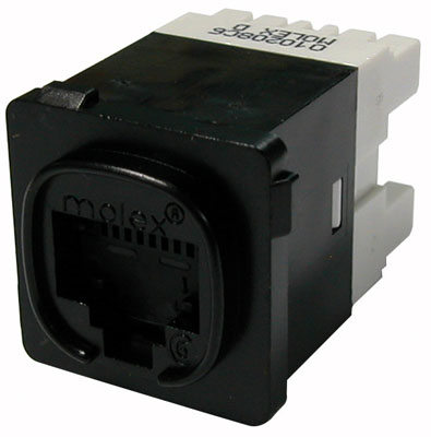 PowerCat 6 MOD-Clip DataGate Jack, 568A/B - Black » Molex
